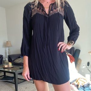 American Eagle Womens XS long sleeve black dress